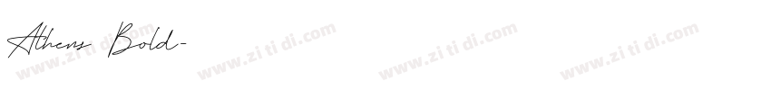 Athens Bold字体转换
